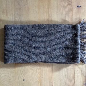 Brown Neck Warmer 6 ft (72 in) x 9 inch 100% Wool, Handknit Excellent Condition.